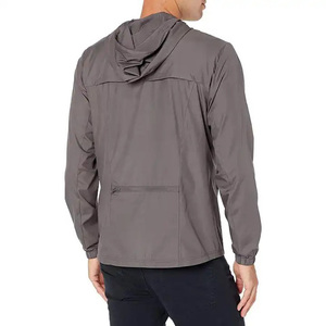 Chaquetas Cortavientos de Otoño para Hombre, Estilo Urbano, Tela de Lona Transpirable, Secado Rápido, Impermeable, con Capucha, Reversible, 500g - Product Image 2