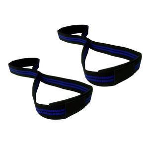 Sangles en coton personnalisables en forme de 8, rembourrage en néoprène, musculation et haltérophilie pour hommes, pour les haltérophiles - Product Image 5