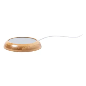 Scaldabevande USB in bambù Keemun: Gadget ecologici per caraffe e tazze - Product Image 1