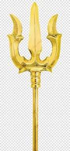 ตรีศูลทองเหลือง งานศิลปะอาร์ตเดโค ดีไซน์อุตสาหกรรม ของตกแต่งทางจิตวิญญาณ วาสตุ ของตกแต่งงานแต่งงาน สำหรับบ้าน ห้องบูชา วัด ของตกแต่งแขวน - Product Image 3