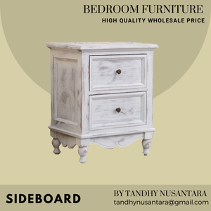 Prix de gros Buffet et et table de chevet en bois avec plusieurs tiroirs Meubles de chambre à coucher Style européen Nouveau design - Product Image 5