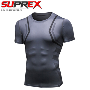 Rashgard <b>Men's</b> Long Sleeve O-Neck <b>Compression</b> Sport <b>Shirt</b>-Formal Style Canvas Fabric Anti-Wrinkle & Quick Dry - Product Image 6