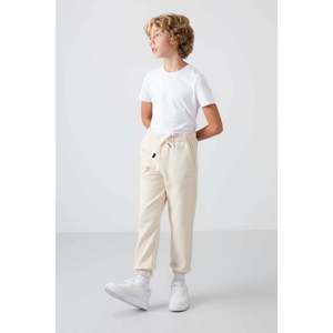 Pantalon de jogging en molleton coupe standard TommyLife pour garçons - Bas de survêtement confortable en mélange de coton pour enfants, idéal pour le quotidien - Product Image 2