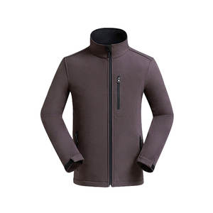 Chaqueta de conchas suaves personalizada para hombre, ropa deportiva al aire libre para correr, impermeable, con cremallera, para invierno, OEM, venta al por mayor - Product Image 2
