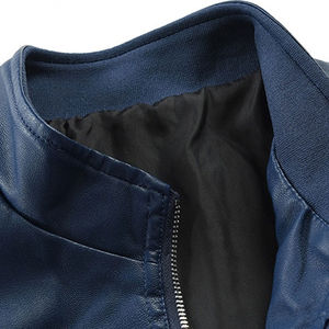 2025 Men's High Street Water-Resistant Cow Leather Jacket Custom Color Design Stand Collar High Quality-<b>New</b> Fashion for Winter - Product Image 3