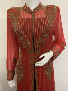 Latest Beautiful Hand Embroidery Open Abaya Coat Kimono Soft Loose <strong>Muslim</strong> Women Clothing <strong>Dress</strong> High Quality Party Evening Wear - Product Image 2