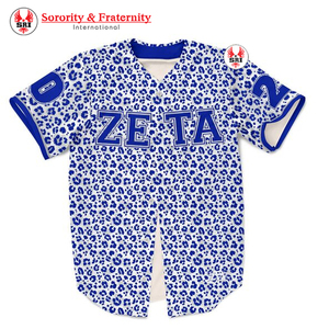 Camiseta de Béisbol Griega Bordada de la Hermandad Zeta Phi Beta para Mujer |   Camiseta de Béisbol Griega Personalizada Bordada de la Hermandad ZPB para Mujer - Product Image 1