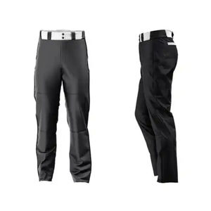 Uniforme de béisbol con logotipo personalizado para hombres y cuello en V transpirable 100% poliéster de talla grande uniforme de béisbol de color sólido - Product Image 3