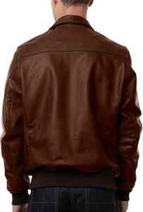 Material de alta calidad Chaquetas de cuero al por mayor Venta caliente Streetwear Invierno Cálido Hombres Chaquetas de cuero - Product Image 2