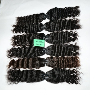 วิกผมต่อผมตรงแบบลอนผมเกรดไม่ผ่านการทำ12A 100% อินเดีย - Product Image 4