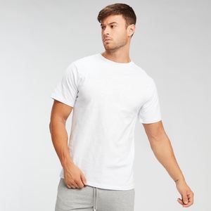 T-Shirt 180gsm Knitted 100% Cotton Streetwear Tee Custom Logo Printed OEM ODM Men's Eco-Friendly Breathable Fashion Tee - Product Image 4