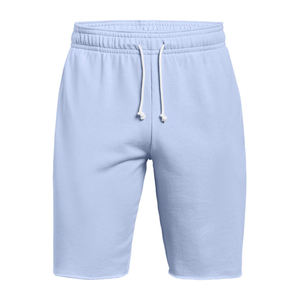 Short en molleton de coton biologique 100% de qualité supérieure pour hommes, jogging à motif solide, pantalon de survêtement avec poches, taille élastique, rue haute - Product Image 1