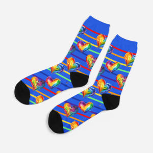 Custom Unisex Winter <b>Stockings</b> 100% Cotton Cartoon Pattern Anti-Slip Quick Dry Anti-Bacterial Eco-Friendly Sports Casual Daily - Product Image 5