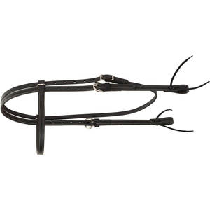 Bride de cheval Western en cuir tournesol Bitless Sidepull avec rênes assorties Culotte réglable Hackamore Headstall Set - Product Image 4