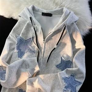 Personnalisé coupe bord Vintage surdimensionné en détresse véritable arbre Camo Boxy impression poids lourd surdimensionné hommes recadrée Camouflage à capuche - Product Image 2