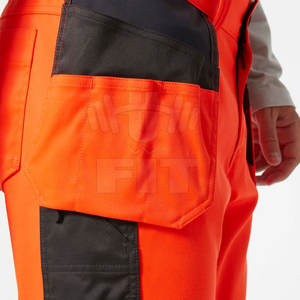 OEM Vente en gros Pantalons de travail multi-poches Pantalons de travail pour hommes, couleurs unies, respirants, à port régulier - Product Image 6