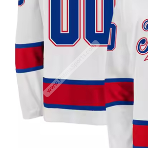 ชุดเสื้อฮ็อกกี้น้ำแข็งธรรมดาแบบระเหิดชุดฝึกซ้อมเสื้อเจอร์ซีย์ธรรมดาแบบเรียบง่ายเสื้อฮอกกี้น้ำแข็งออกแบบได้เองขนาดใหญ่ธรรมดา - Product Image 4