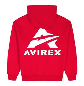 Sweat à capuche en molleton Avirex pour homme, coupe classique, 580g, respirant, coupe-vent, haute qualité, éco-responsable, streetwear d'hiver, pull-over - Product Image 2