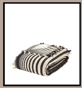 ผ้าคลุมเตียงผ้าฝ้ายธรรมชาติ100เปอร์เซ็นต์ลายม้าลายน้ำหนักเบาทอหอก200x240ซม. 79x95นิ้ว - Product Image 4