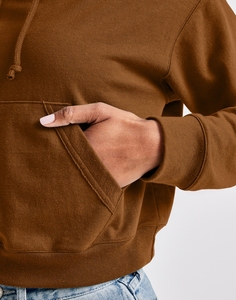 Top corto de gran tamaño personalizado para mujer, Sudadera con capucha, Jersey informal con patrón de diseñador para ropa de invierno - Product Image 4