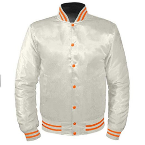 Chaqueta Bomber de satén para hombre hecha a medida, última moda 2025 - Product Image 4