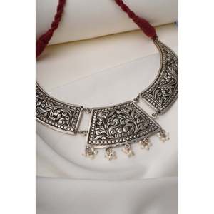 Collar Noor Chitai de Plata 925, Joyería Cultural Coleccionable - Product Image 1