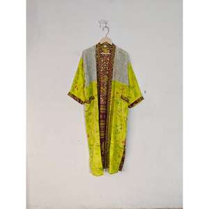 Robe de maternité en soie recyclée Automne/Printemps/Été Beachwear Bikini Cover Indian Robe Dressing Thermique Kimono Robe - Product Image 5