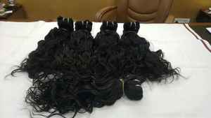 Extensions de cheveux indiennes, double trame, trame soyeuse, ondulation droite, cuticules saines, cheveux Remy non traités, volume complet, cheveux naturels - Product Image 4