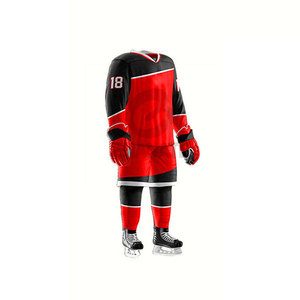 Nouveauté, vêtements de hockey sur glace personnalisés de la plus haute qualité, logo imprimé, 100% polyester, ensemble uniforme sportif pour hommes, respirant - Product Image 2