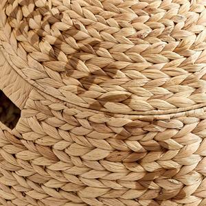 Baseball shaped water hyacinth <b>basket</b> Handmade Storage <b>Basket</b> Wholesale eco-friendly Made in Vietnam - Product Image 6