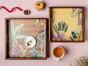 Bandejas de resina MDF Bandeja decorativa para servir platos para hoteles y restaurantes Modelo al por mayor - Product Image 2