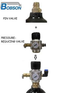 Cylindre de boisson CO2 3000ml approuvé ISO avec valve marche-arrêt Réservoir en aluminium 1800 PSI pour une utilisation commerciale de soda et de brouillon - Product Image 6