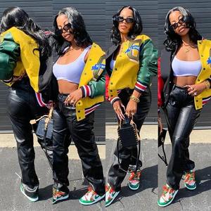 Chaqueta Universitaria Premium para Hombre, Manga de Cuero, Chaqueta de Béisbol Elegante, Ropa de Calle Moderna, Atuendo Casual Universitario, Ropa de Abrigo de Invierno - Product Image 6