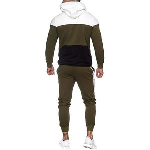 Survêtements d'hiver pour hommes légers à la mode survêtements à motif solide sweats à capuche et joggeurs vente en ligne vêtements de rue - Product Image 3