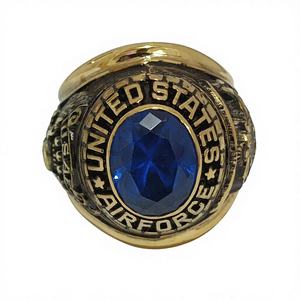 แหวนทองเหลืองสไตล์โมเดิร์นแบบสั่งทำ |   แหวนบริการแบบปรับแต่งได้ |   หินเพทาย |   สำหรับทุกเพศ - Product Image 2