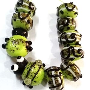 Cuentas de vidrio multicolor de 10x12mm para joyería y Murano, cuentas de vidrio indias de bajo precio, cristal de la India - Product Image 5