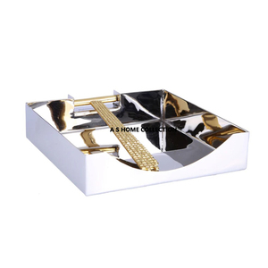 Nouveau porte-serviettes de table en métal de luxe, design feuilles dorées, qualité supérieure, très demandé, à prix impressionnant - Product Image 4