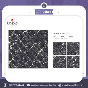 Les carreaux de marbre noir brillant ont poli le carrelage de sol en porcelaine céramique 60x60 80x80 - Product Image 2