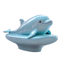Sièges d'extérieur personnalisés Sièges de jardin d'extérieur Ensembles de sièges d'extérieur Sculptures de sièges de dauphin en résine de fibre de verre