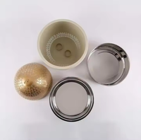 Hochwertiger, langlebiger Edelstahl-Topf im Bohemian-Design, handgefertigter luxuriöser polierter Kasserolle-Deckel, Tisch-Speisenwärmer