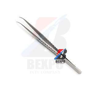 Pince à épiler pour tissus atraumatiques dentaires de qualité supérieure 1x2Dents 160mm Instruments de micro-chirurgie - Product Image 5