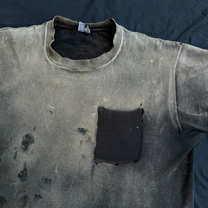 Haute qualité impression personnalisée Logo lourd sonnerie chemise recadrée coton pleine impression soleil fané graphique sonnerie t-shirt pour hommes - Product Image 3