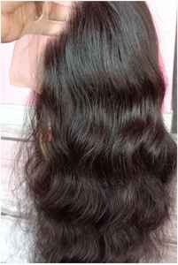 Peluca de encaje frontal con cabello humano natural, encaje a juego, venta directa de fábrica de la india - Product Image 2