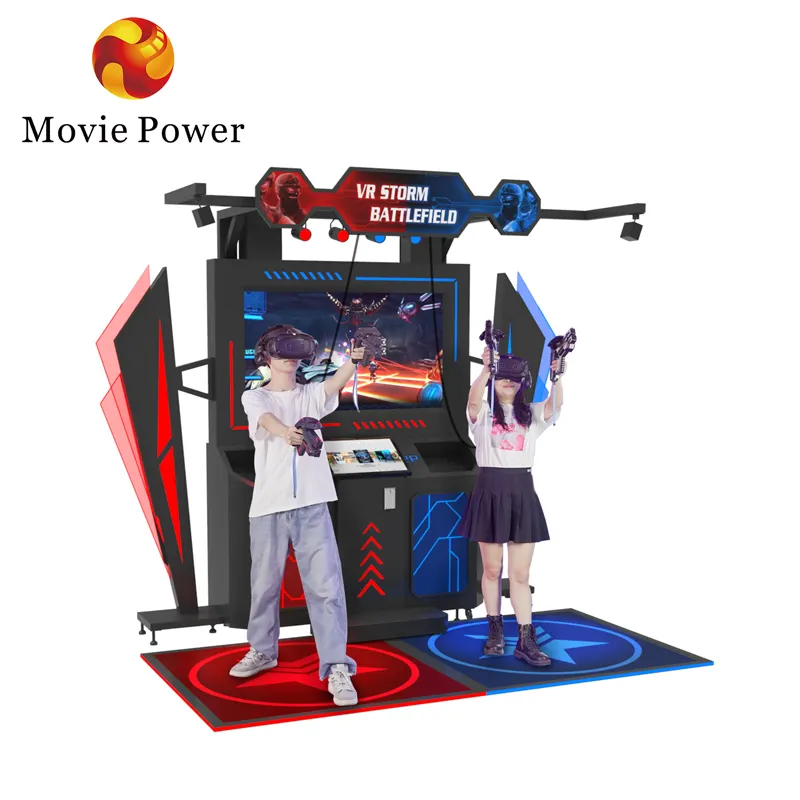 360 VR Games for Amusement Park Zombie Interactive VR Shooting Arcade Game Multiplayer 2 Players Shooting VR Storm Battle