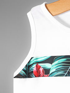 Ensemble deux pièces d'été unisexe sur mesure OEM, grande taille, en polyester/coton, tissu éponge français respirant, t-shirt de rue tendance assorti - Product Image 6