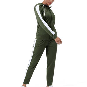 Conjuntos de Jogger de algodón personalizados de verano, chándal para mujer, venta al por mayor, conjuntos de 2 piezas, ropa de mujer, conjunto de pantalones de dos piezas, chándal para mujer - Product Image 3