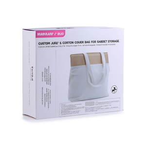 Borsa Termica Personalizzata in Juta e Cotone per Conservazione di Gadget - Product Image 3