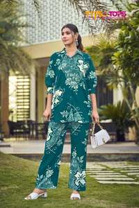 Premium Co Ord Set 1 Rayon Printed Western Collection Catálogo completo disponible a precio mayorista. - Product Image 3