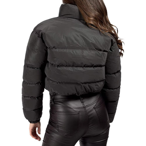 Veste bouffante en gros de haute qualité pour femmes veste en jean veste à bulles d'hiver fermeture éclair complète vêtements de jogging à la mode - Product Image 2