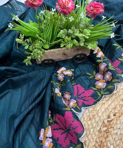 MODERNE MANIPURI FIL DE SOIE BORDERIES DE TRAVAIL SAREE BLOUSE NON COUCHÉE FÊTE DE MARIAGE TOUTES SAISONS PORTER PRIX DE GROS VÊTEMENT ETHNIQUE - Product Image 6